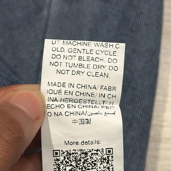 SHEIN MOD Dark Washed Zip Up Denim Top Size Small NWT - Picture 6 of 7